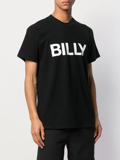 Shop Billy Logo Print T-shirt In Black