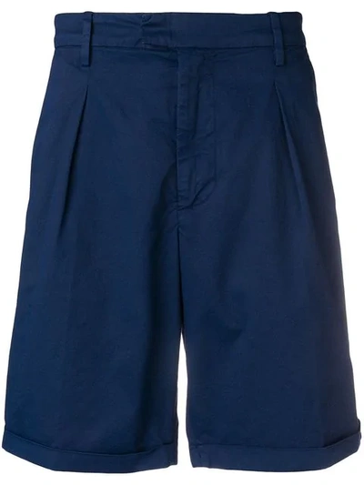 Shop Dondup Classic Chino Shorts In Blue