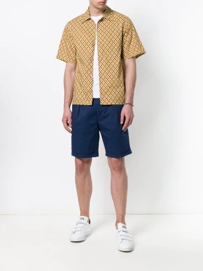 Shop Dondup Classic Chino Shorts In Blue