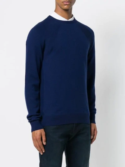 Shop Al Duca D'aosta Lightweight Crew Neck Sweater In Blue