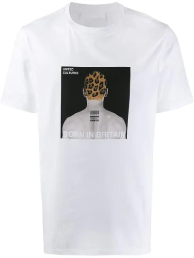 Shop Neil Barrett Graphic Print T-shirt In White