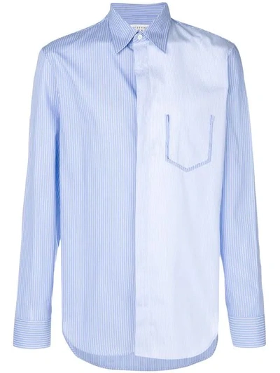 Shop Maison Margiela Hemd Mit Streifen In Blue
