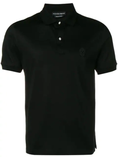 Shop Alexander Mcqueen Basic Polo Shirt In Black