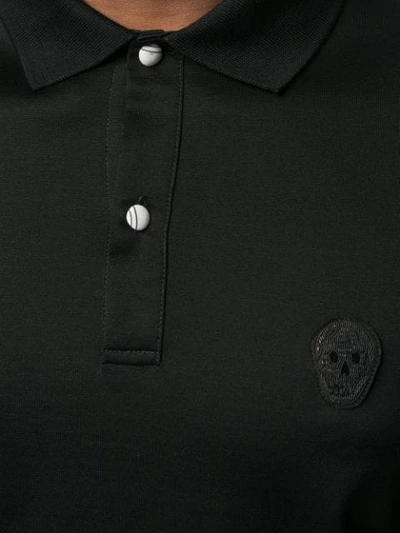 Shop Alexander Mcqueen Basic Polo Shirt In Black