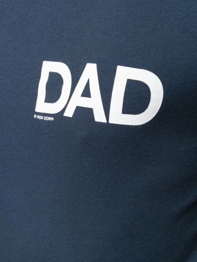 Shop Ron Dorff Dad Printed T-shirt In Blue