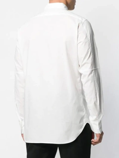 Shop Ann Demeulemeester Front Print Shirt In White