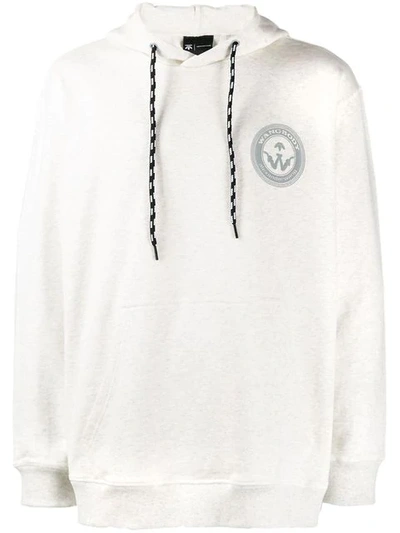 Shop Adidas Originals By Alexander Wang Hooded Sweatshirt In White