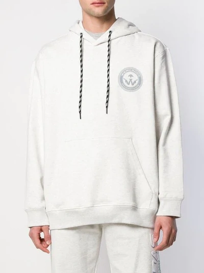 ADIDAS ORIGINALS BY ALEXANDER WANG HOODED SWEATSHIRT - 白色