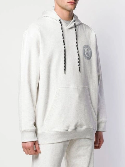 Shop Adidas Originals By Alexander Wang Hooded Sweatshirt In White