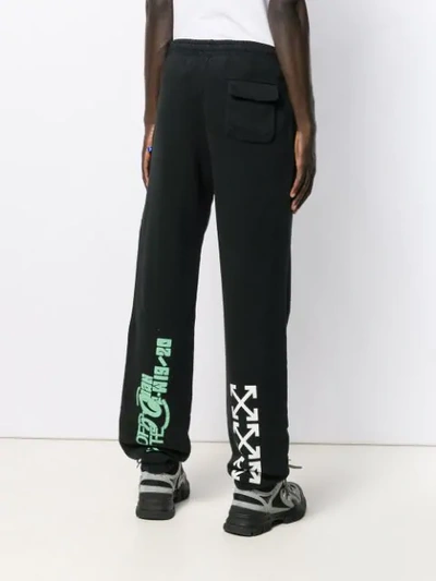 OFF-WHITE LAKE PRINT JOGGERS - 黑色