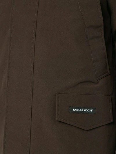 Shop Canada Goose Langford Parka Coat In Brown