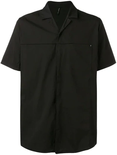 Shop Transit Notched Collar Shirt In Black