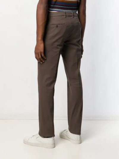 Shop Brunello Cucinelli Straight Leg Chinos In Grey