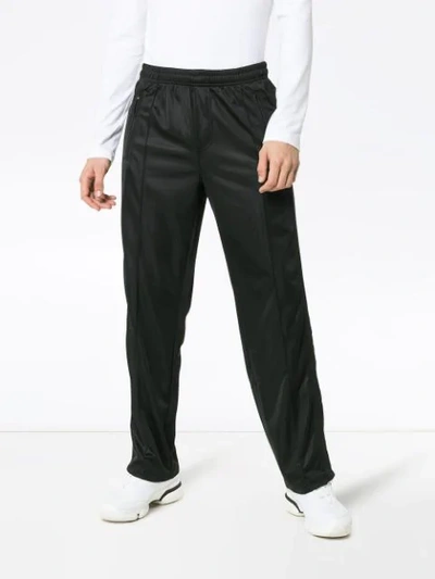 Shop Our Legacy Drawstring Track Pants With Side Stripe In Black