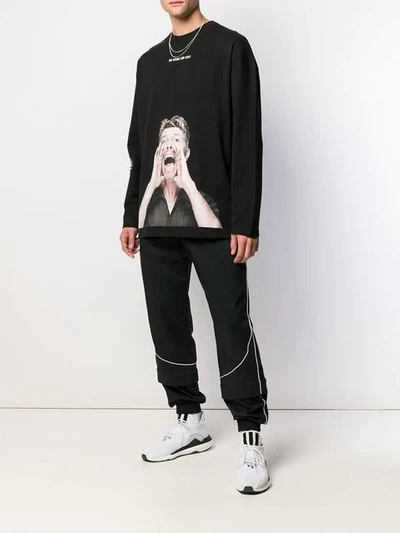 Shop Ih Nom Uh Nit 'bowie Scream' Sweatshirt In Black