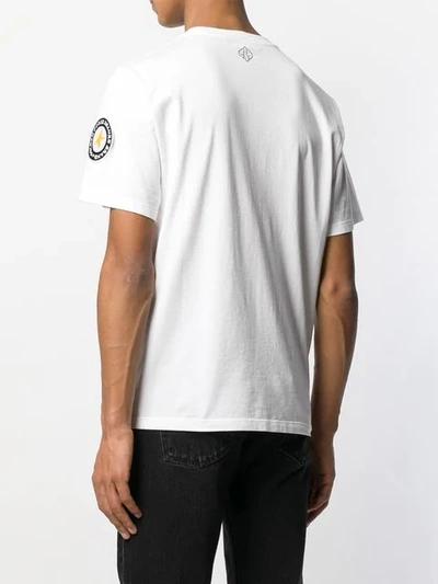 Shop Golden Goose Patch Detail T-shirt In White