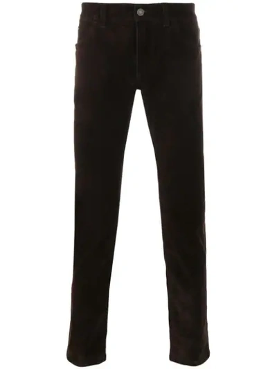 Shop Dolce & Gabbana Slim-fit Trousers In Brown