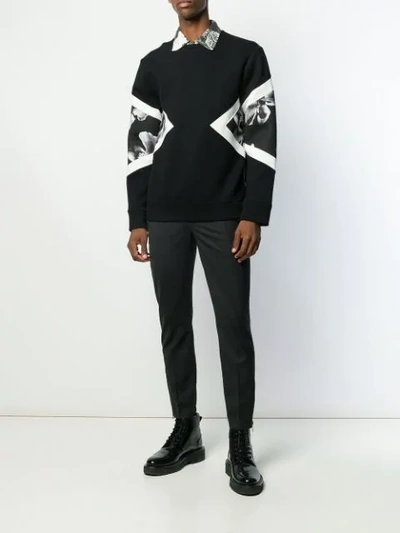 Shop Neil Barrett Skinny Trousers In Black