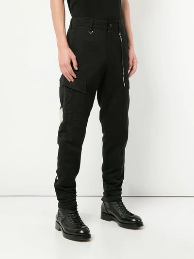 Shop Mastermind Japan Skull Cargo Trousers In Black