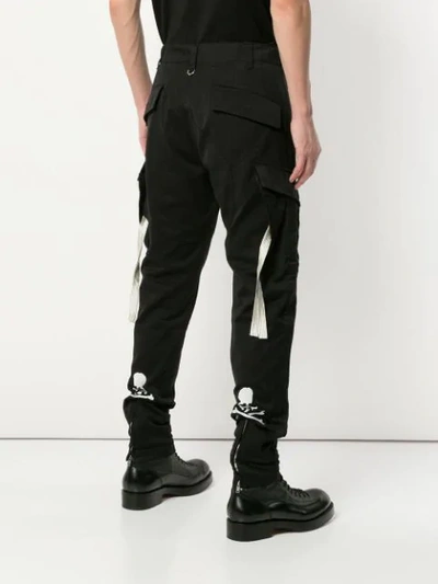 Shop Mastermind Japan Skull Cargo Trousers In Black