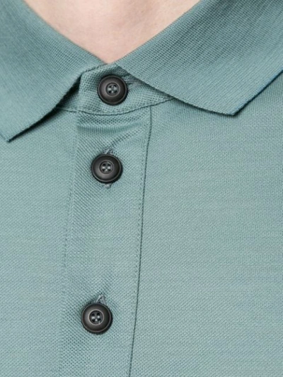 Shop Giorgio Armani Basic Polo Shirt In Green