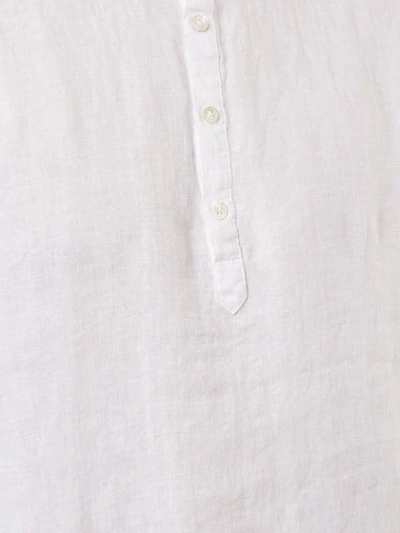 Shop Venroy Pop Over Henley Shirt In White
