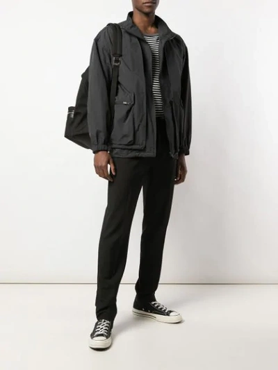 Shop Remi Relief Panelled Jacket In Black