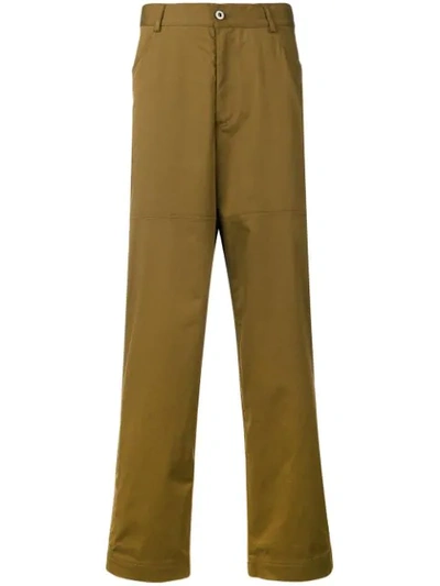 Shop Qasimi Relaxed Trousers In Green