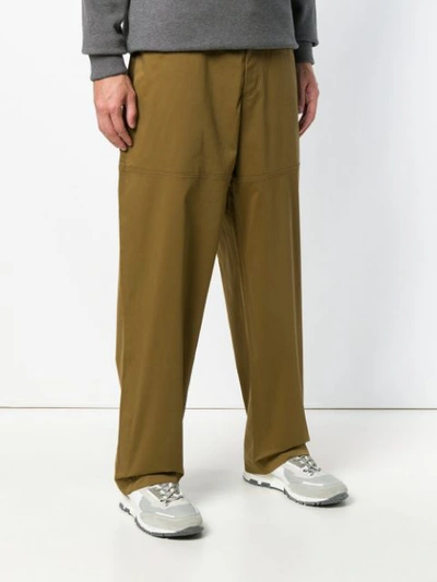 Shop Qasimi Relaxed Trousers In Green