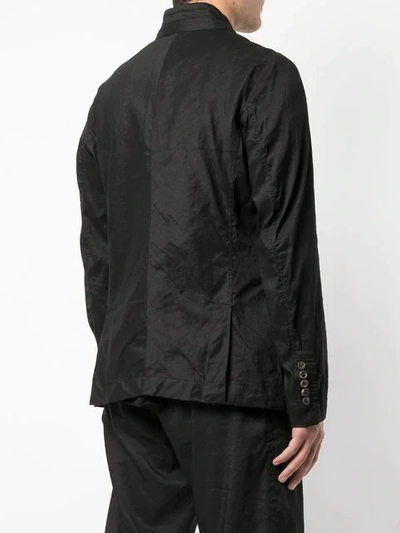 Shop Ziggy Chen Sakko In Knitteroptik In Black