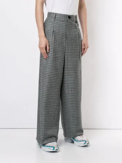 Shop Necessity Sense Dobby Wide Trousers In Blue