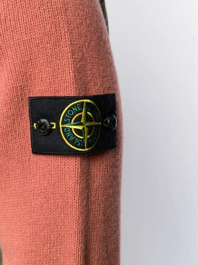 Stone Island Knitted Jumper In Pink