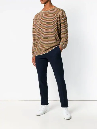 Incotex Slim-fit Chino Trousers In Blue