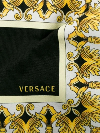 Shop Versace Dragon Print T-shirt In Black