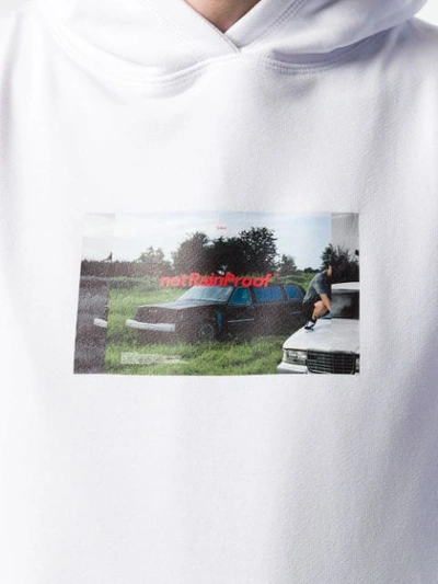 Shop Styland Photo Print Hoodie In White