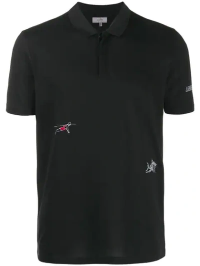 Shop Lanvin Classic Polo Shirt In Black