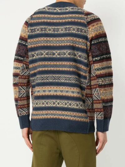 Shop Kent & Curwen Intarsia Knit Jumper In Multicolour