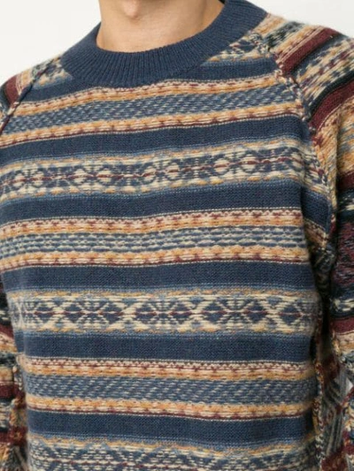 Shop Kent & Curwen Intarsia Knit Jumper In Multicolour