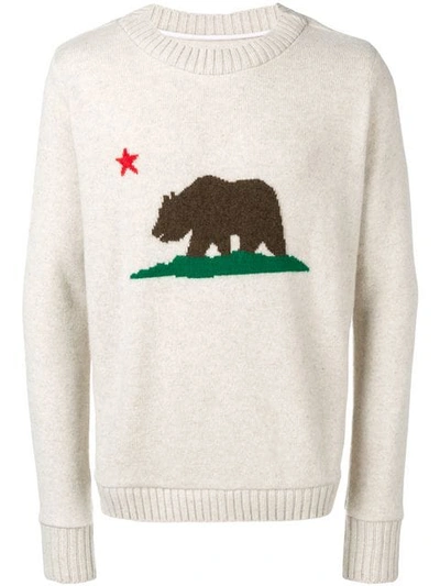Shop The Elder Statesman California Bear Jumper In Neutrals