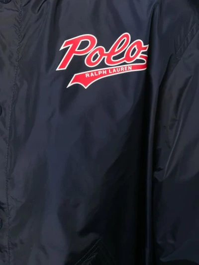 Shop Polo Ralph Lauren Champion Bomber Jacket In Blue