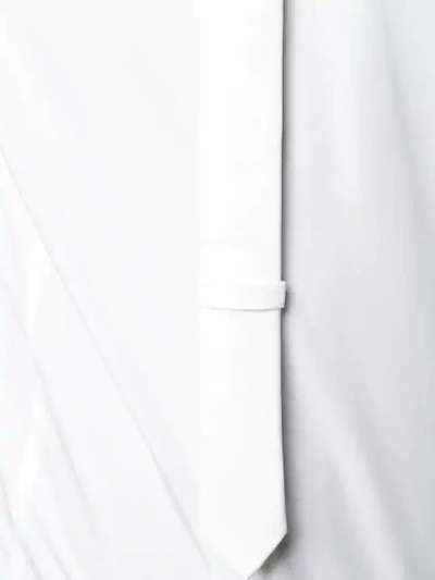 Shop Neil Barrett Tie Detail Shirt In White