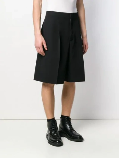 Shop Jil Sander Wide Leg Shorts In Black