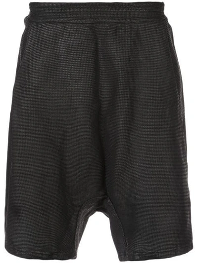 Shop 11 By Boris Bidjan Saberi Elasticated Waist Shorts In Black