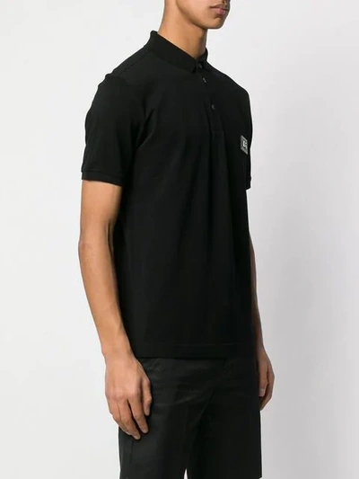 Shop Dolce & Gabbana Dg Logo Polo Shirt In Black