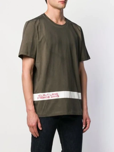 Shop Helmut Lang Weathered T-shirt In Green