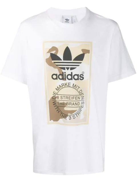 adidas white camo t shirt