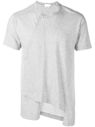 Shop Comme Des Garçons Homme Deux Comme Des Garçons Homme Plus Asymmetric T-shirt - Grey