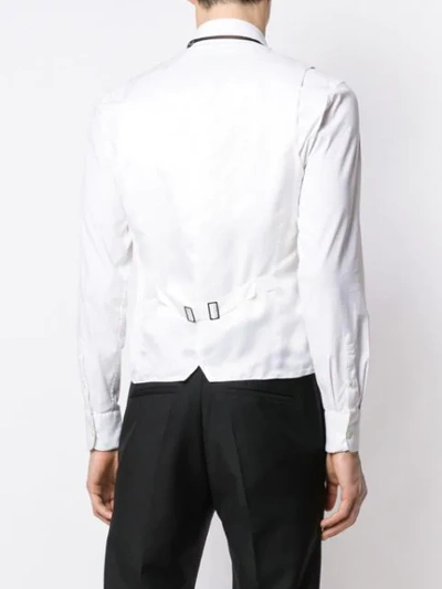 Shop Canali White Formal Waistcoat