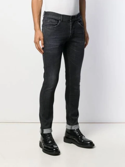 Shop Dondup George Skinny Jeans In Black