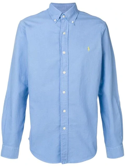 Shop Ralph Lauren Blue Logo Shirt